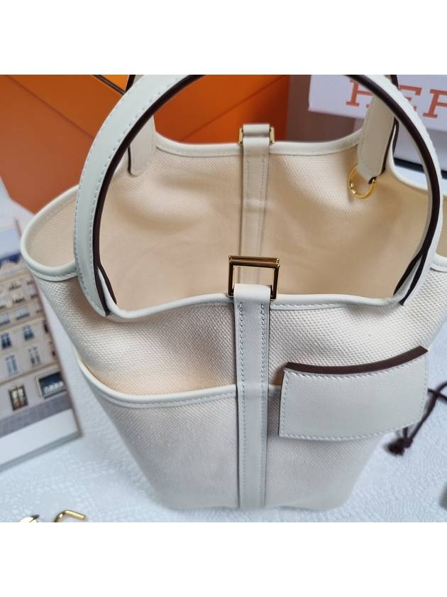 Picotin Lock 18 Tote Bag Ecru - HERMES - BALAAN 6