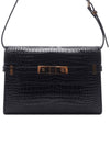 Manhattan Crocodile Small Shoulder Bag Black - SAINT LAURENT - BALAAN 2