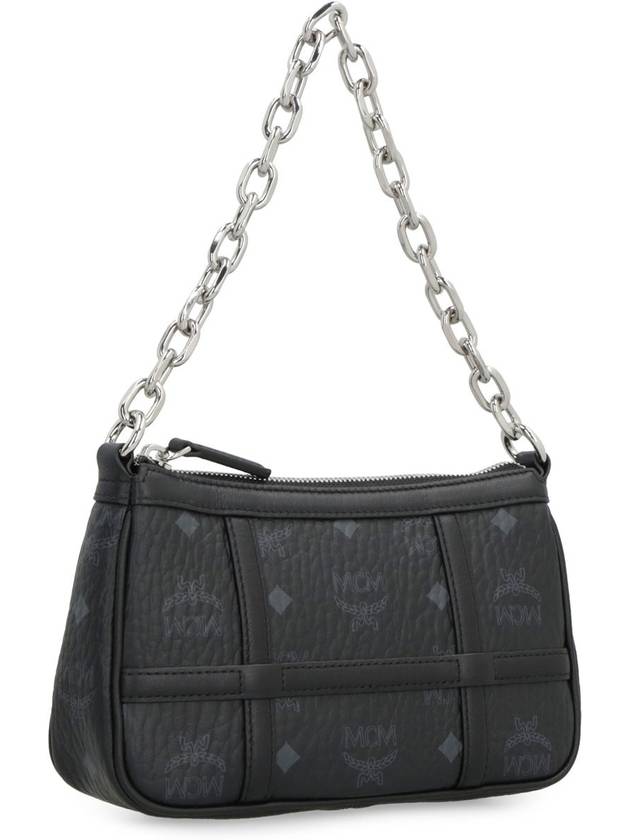 Monogram Print Chain Shoulder Bag Black - MCM - BALAAN 4