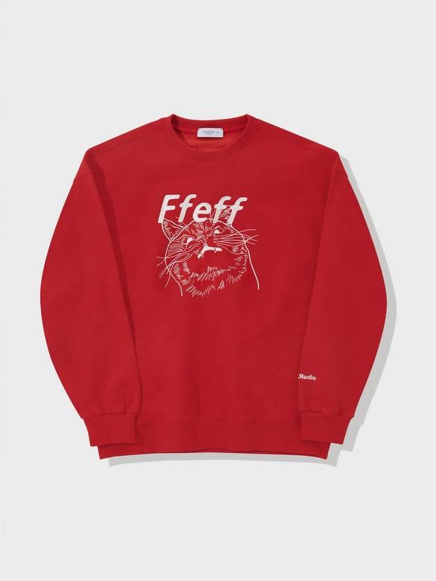 Artwork animal embroidery sweatshirt red - FFEFF STUDIO - BALAAN 2