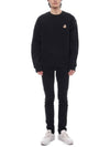 Fox Cotton Sweatshirt Black - MAISON KITSUNE - BALAAN 4