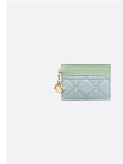 Lady Freesia Card Wallet Blue - DIOR - BALAAN 2