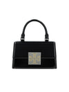 Bonbon Spazzolato Top Handle Mini Cross Bag Black - TORY BURCH - BALAAN 1