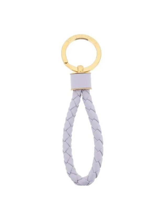 Intrecciato Lambskin Key Holder Violet - BOTTEGA VENETA - BALAAN 2