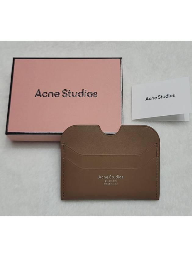 Silver Logo Card Wallet Brown - ACNE STUDIOS - BALAAN 6