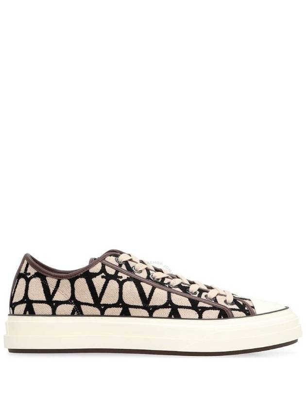 Toile Iconographe Total Loop Low Top Sneakers Beige - VALENTINO - BALAAN 2