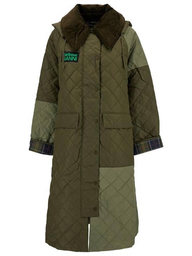 Burghley Quilted Padding Green - BARBOUR - BALAAN 1
