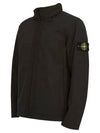 Soft Shell RE Dye Technology Light Weight Zip-up Jacket Black - STONE ISLAND - BALAAN 4