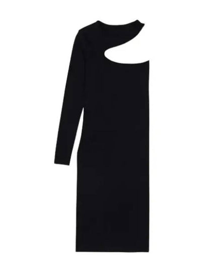 Women's Cut Out Midi Dress Black - HELMUT LANG - BALAAN 2