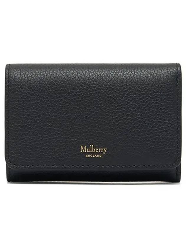 Continental Tri-Fold Classic Grain Half Wallet Black - MULBERRY - BALAAN 2