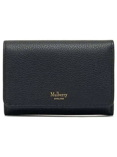 Continental Tri-Fold Classic Grain Half Wallet Black - MULBERRY - BALAAN 2