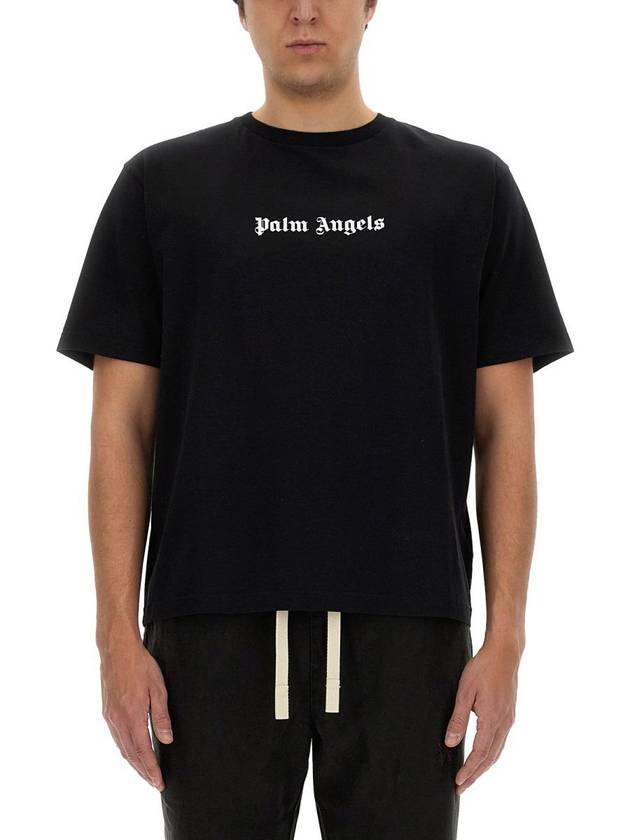 logo print t-shirt - PALM ANGELS - BALAAN 2