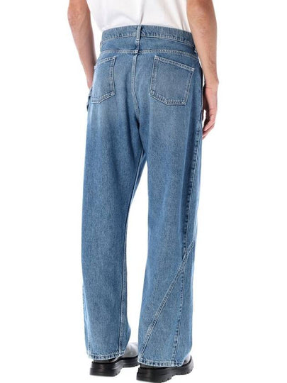 JW Anderson Cotton Twisted Workwear Denim Pants - JW ANDERSON - BALAAN 2