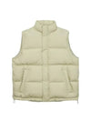 Men's Subin High Count Cross Down Vest Pale Ivory - AURALEE - BALAAN 1