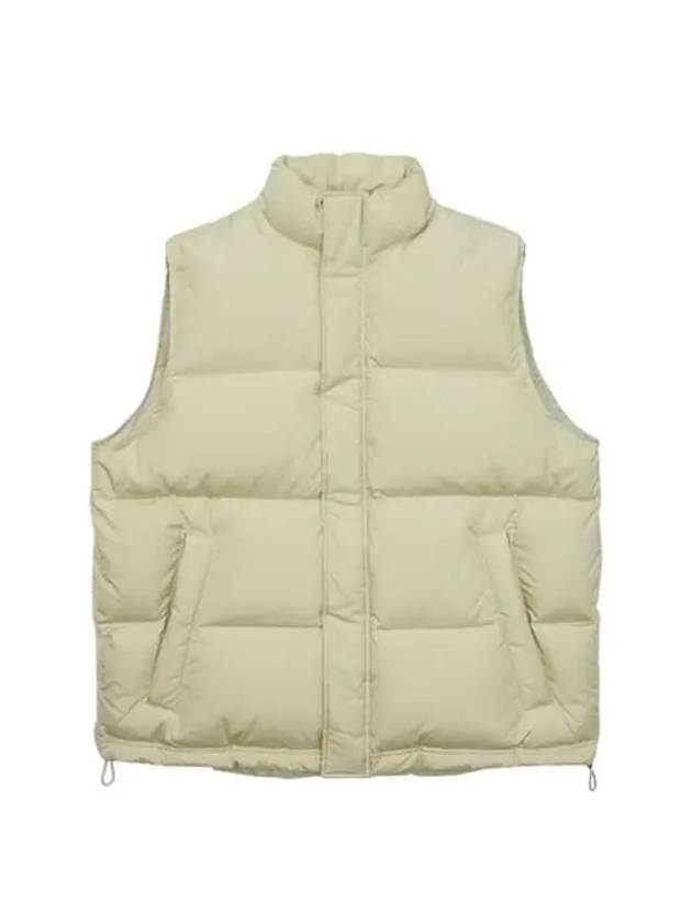 Men's Subin High Count Cross Down Vest Pale Ivory - AURALEE - BALAAN 1