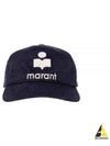 Tyron Embroidered Logo Corduroy Ball Cap Faded Night - ISABEL MARANT - BALAAN 2