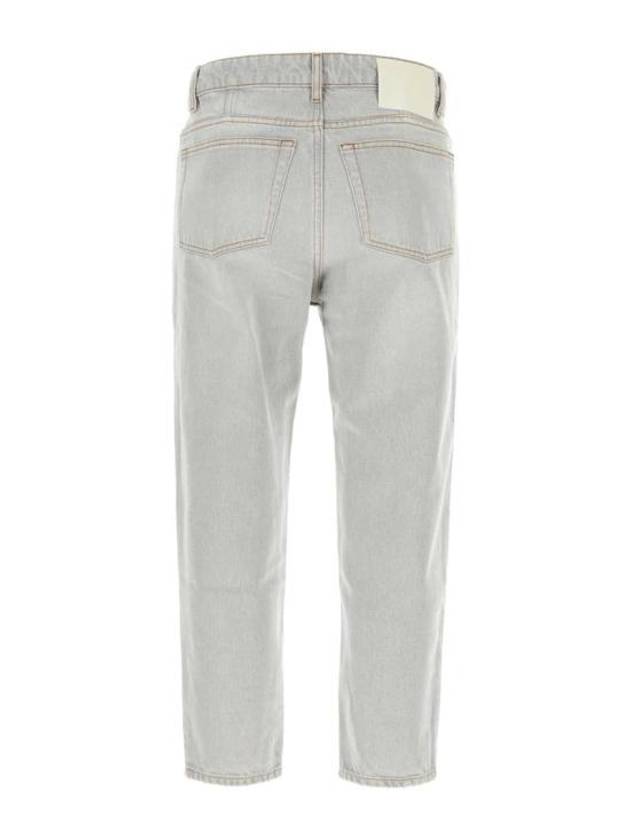 Tapered Fit Denim Jeans Javel Grey - AMI - BALAAN 3