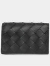 Intrecciato Card Wallet Black - BOTTEGA VENETA - BALAAN 3