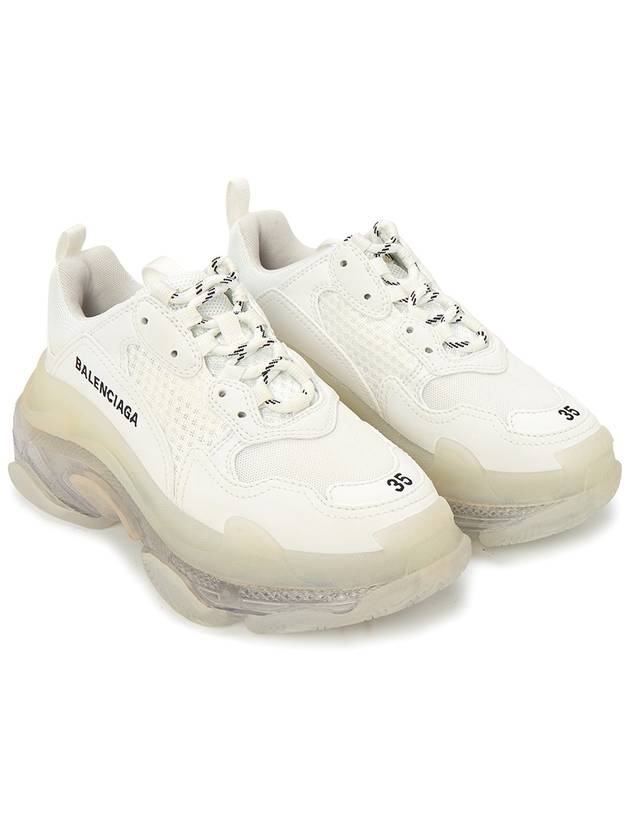 Triple S Clear Sole Low Top Sneakers White - BALENCIAGA - BALAAN 4