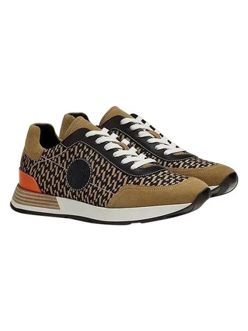 Men's Drive Low Top Sneakers Beige - HERMES - BALAAN 1