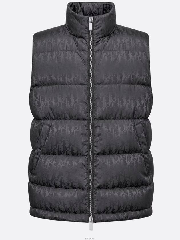 Oblique Down Vest Grey - DIOR - BALAAN 2