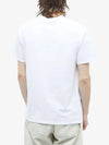 Tricolor Fox Patch Classic Pocket Short Sleeve T-Shirt White - MAISON KITSUNE - BALAAN 6