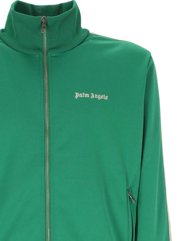 Hooded Sweatshirt PMBD058S24 FAB001 5503 GREEN OFfwHITE - PALM ANGELS - BALAAN 3