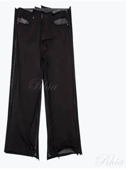 Regular D Rise Wide Jeans Black - DIESEL - BALAAN 2