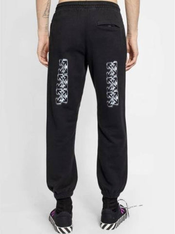 20FW Pants Back Logo Men's Black Jogger Pants OMCH030E20FLE002 - OFF WHITE - BALAAN 1