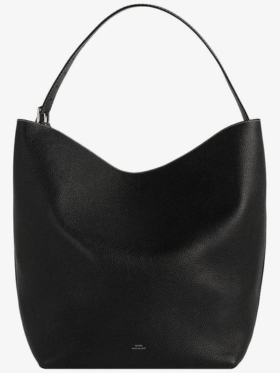 Belted Leather Tote Bag Black - TOTEME - BALAAN 2