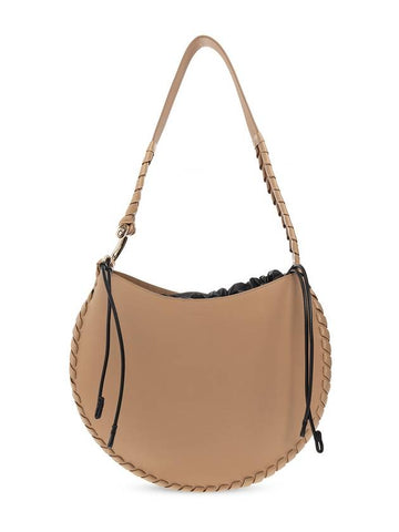 Mate Large Hobo Soft Leather Shoulder Bag Light Tan - CHLOE - BALAAN 1