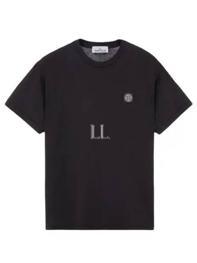 Wappen Logo Patch Short Sleeve T-Shirt Black - STONE ISLAND - BALAAN 2