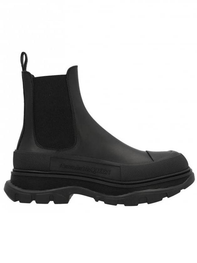 Embossed Logo Chelsea Boots Black - ALEXANDER MCQUEEN - BALAAN 1