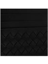 Intrecciato Card Wallet Black - BOTTEGA VENETA - BALAAN 6