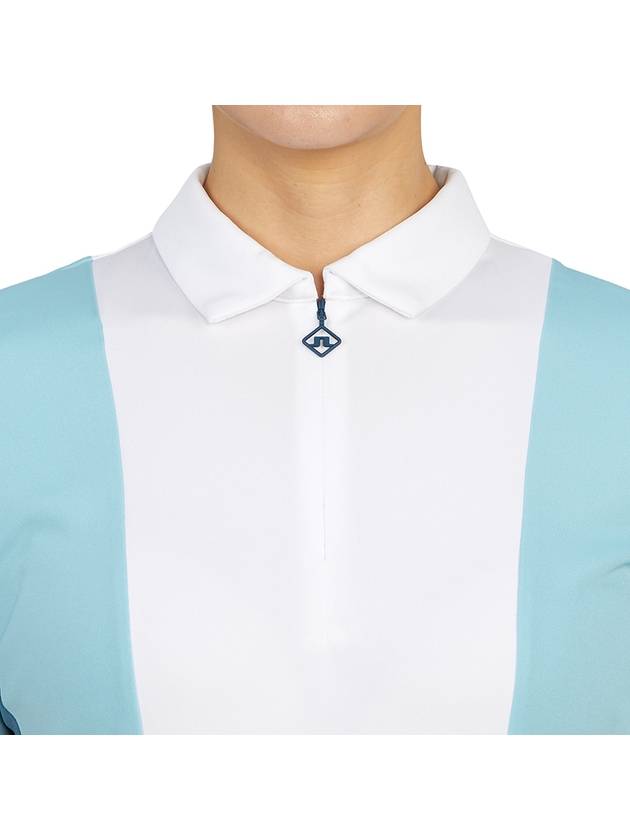 Women's Evelina Golf Polo Shirt Blue - J.LINDEBERG - BALAAN 7