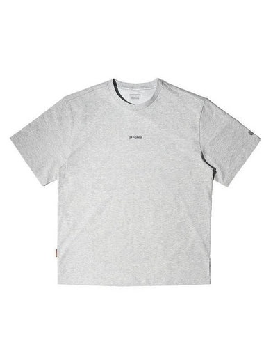 OG Basic Logo Short Sleeve T-Shirt Melange Grey - OFFGRID - BALAAN 1