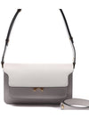 Trunk East West Shoulder Bag Light Grey - MARNI - BALAAN 3