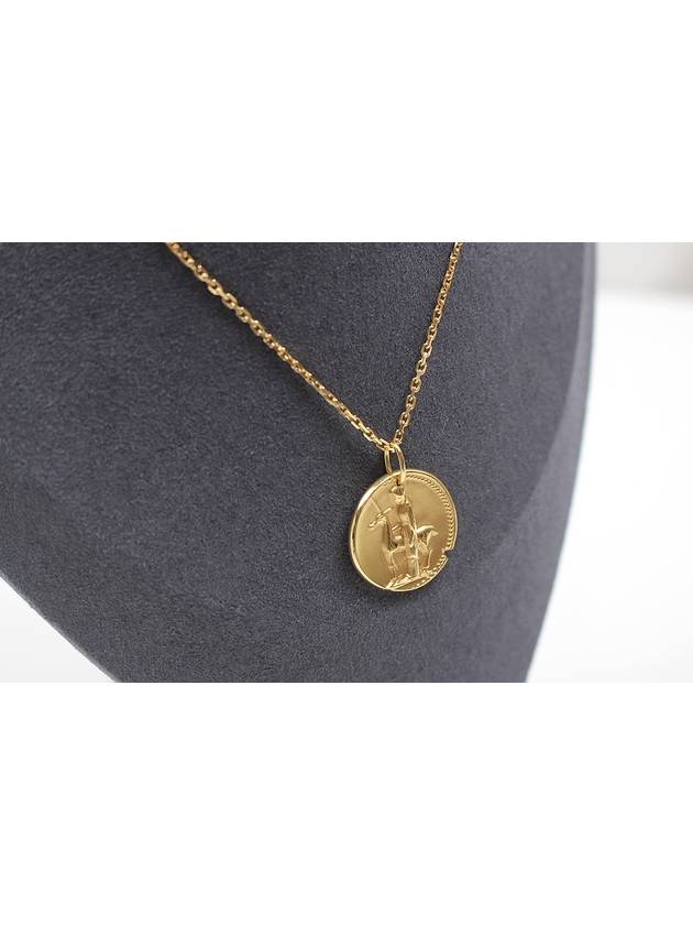 Van Cleef Arpels Zodiac Virgo Medal Chain Necklace VCARP7ST00 VCARP7U600 - VANCLEEFARPELS - BALAAN 5