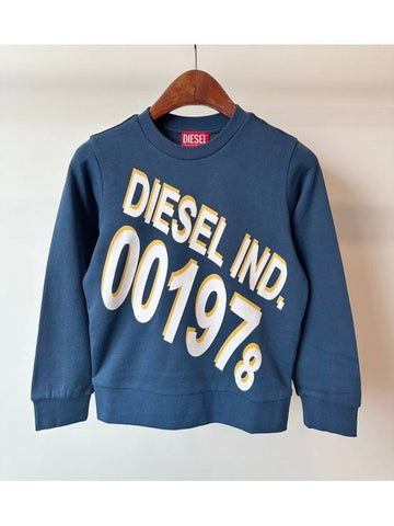 Kids Sweatshirt J20212 KYAXI K01E Blue 10 12 14 16Y - DIESEL - BALAAN 1