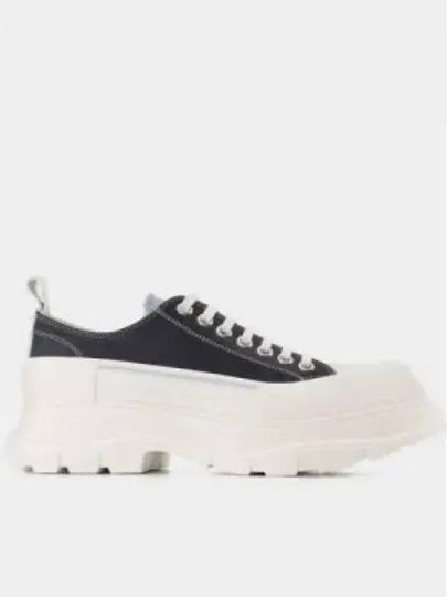 Tread Slick Lace-Up Low Top Sneakers Black - ALEXANDER MCQUEEN - BALAAN 2