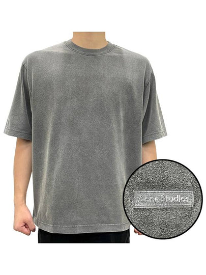 Back Logo Patch Crew Neck Short Sleeve T-Shirt Faded Black - ACNE STUDIOS - BALAAN 2