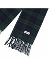 Drold Monsieur Unisex Tartan Check Scarf Muffler Dark Green CSF105 WS001 DGN - DROLE DE MONSIEUR - BALAAN 4