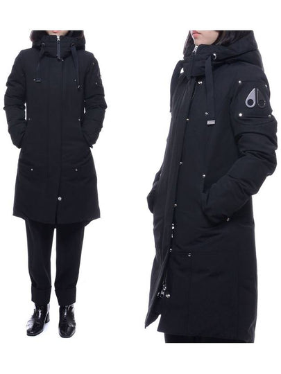 Logo Patch Long Parka Black - MOOSE KNUCKLES - BALAAN 2