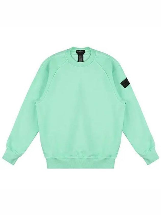 Shadow Project Logo Crew Neck Cotton Sweatshirt Light Green - STONE ISLAND - BALAAN 2