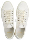 Malibu Logo Canvas Low Top Sneakers White - SAINT LAURENT - BALAAN 2