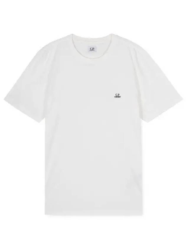 Logo Patch Short Sleeve T-Shirt White - CP COMPANY - BALAAN 2