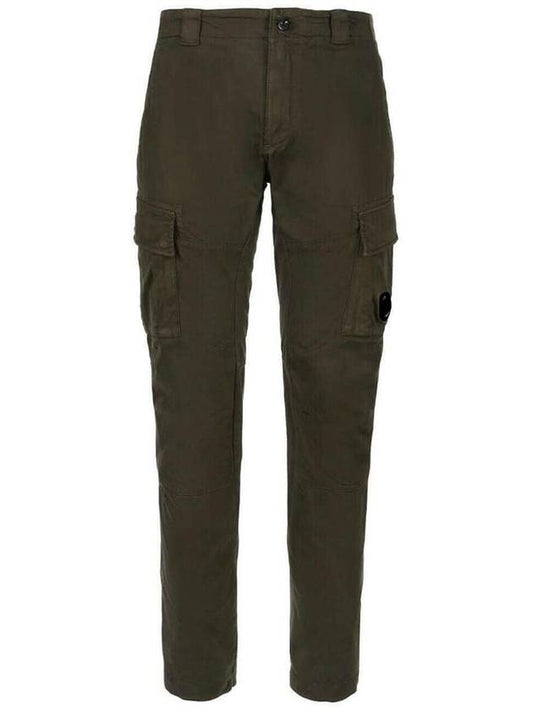 Lens Patch Stretch Satin Cargo Pants Ivy Green - CP COMPANY - BALAAN 2