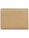 Logo Printing 3 Stage Bifold Half Wallet Beige - BALENCIAGA - BALAAN 4