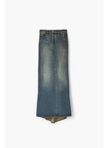 Wash Long Fluted Skirt Grunge Indigo MJKAM24002BUX - MARC JACOBS - BALAAN 1