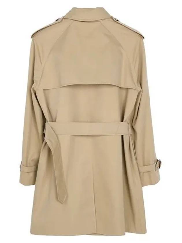 Short Gabardine Trench Coat Honey - BURBERRY - BALAAN 3